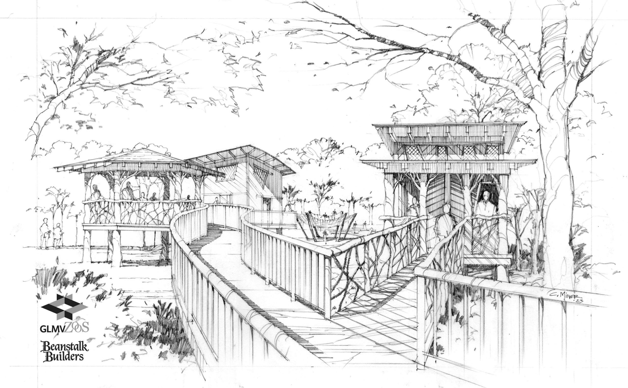 Topeka Zoo_My World_100% SD_7 Treehouse Sketch_2023.12.15 Topeka Zoo_My World_100% SD_7 Treehouse Sketch_2023.12.15
