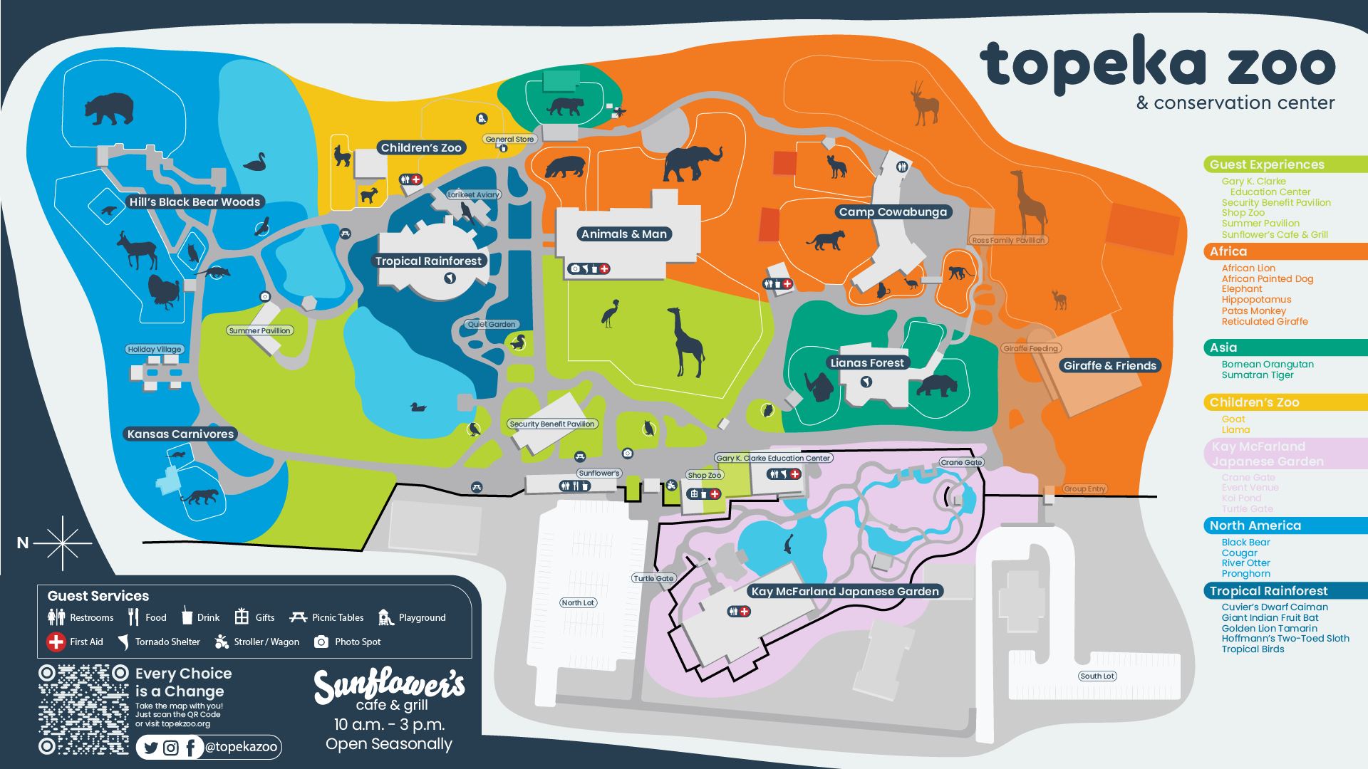 Zoo Map Quiet Garden